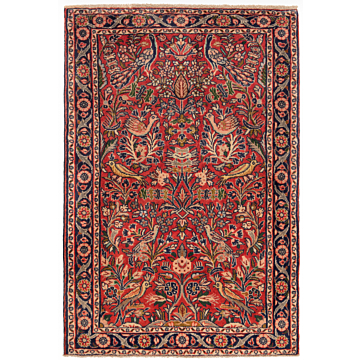 Hamedan Persian Rug Red 119 x 80 cm