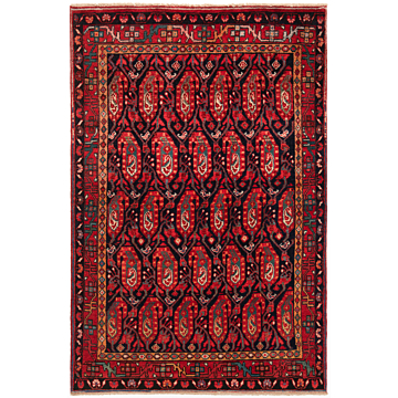 Hamedan Persian Rug Night Blue 197 x 130 cm