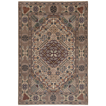 Nain 9La Persian Rug Beige-Cream 302 x 203 cm