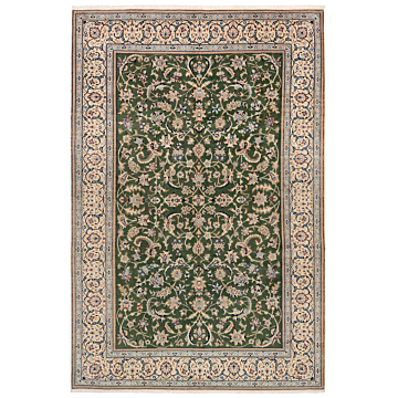 Nain 9La Persian Rug Green 307 x 205 cm