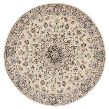 Nain 9La Persian Rug Beige-Cream 142 x 142 cm