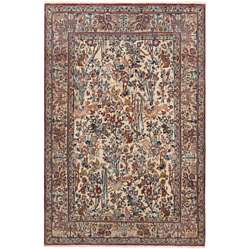 Nain 6La Persian Rug Beige-Cream 158 x 107 cm