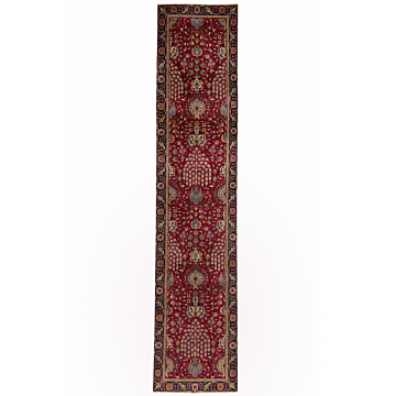Tabriz Persian Rug Red 405 x 86 cm