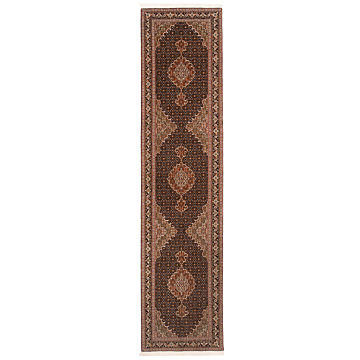 Tabriz 50Raj Persian Rug Night Blue 343 x 81 cm