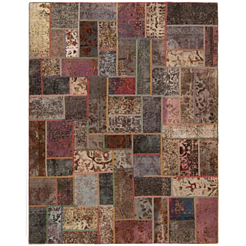 Patchwork Relief Rug Multicolor 255 x 200 cm