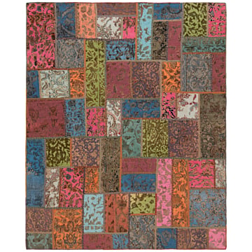 Patchwork Relief Rug Multicolor 250 x 201 cm