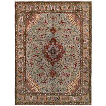 Tabriz Persian Rug Gray 390 x 287 cm