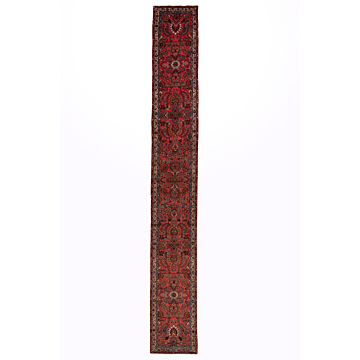 Hamedan Persian Rug Red 575 x 77 cm