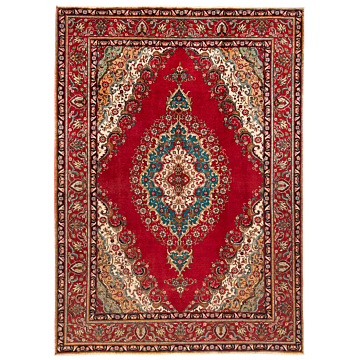 Tabriz Persian Rug Red 337 x 245 cm