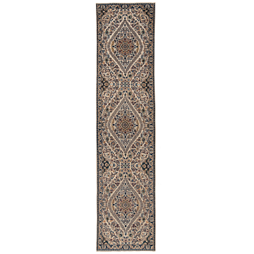 Nain 9La Persian Rug Beige-Cream 393 x 97 cm