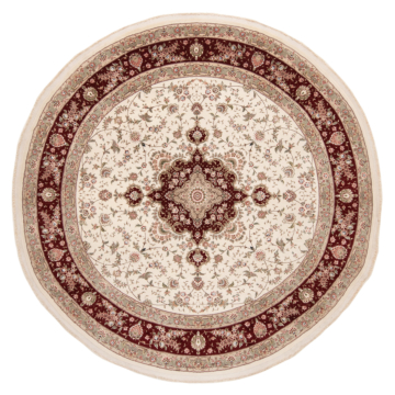Tabriz Indian Rug Beige-Cream 308 x 308 cm