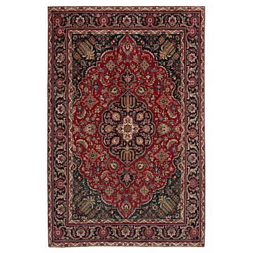 Tabriz Persian Rug Red 306 x 201 cm