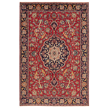 Tabriz Persian Rug Red 286 x 190 cm
