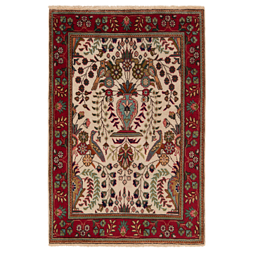 Tabriz Persian Rug Beige-Cream 146 x 98 cm