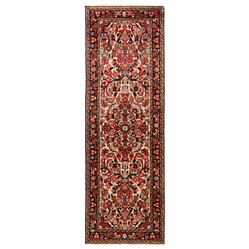 Hamedan Persian Rug Beige-Cream 229 x 77 cm