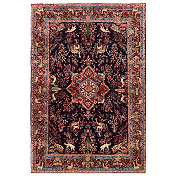 Hamedan Shahrbaft Persian Rug Night Blue 163 x 110 cm