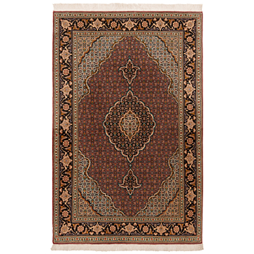 Tabriz 50 Raj Persian Rug  Red 154 x 99 cm