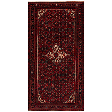 Hamedan Persian Rug Red 309 x 150 cm