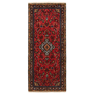 Hamedan Persian Rug Red 190 x 78 cm