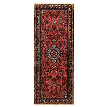 Hamedan Persian Rug Red 194 x 78 cm