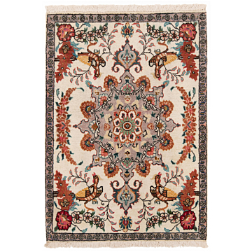  Tabriz 50 Raj Perserteppich aus Wolle und Seide