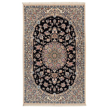 Nain 9La Persian Rug Night Blue 200 x 127 cm