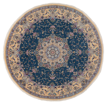 Nain 9La Persian Rug Night Blue 218 x 218 cm