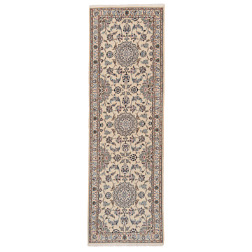 Nain 9La Persian Rug Beige-Cream 315 x 98 cm