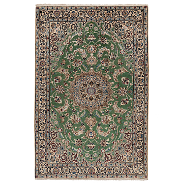 Nain 9La Persian Rug Green 165 x 108 cm