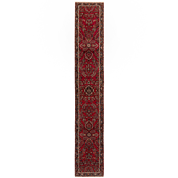 Hamedan Persian Rug Red 525 x 86 cm