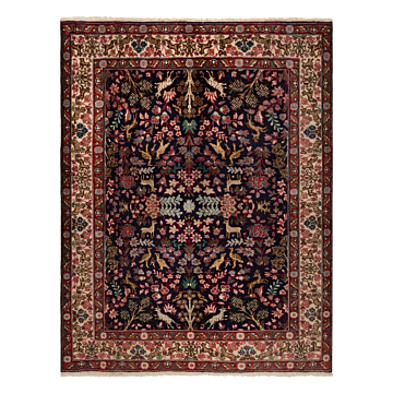 Tabriz Persian Rug Night Blue 180 x 142 cm