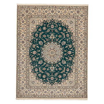 Nain 6La Persian Rug Turquoise 258 x 201 cm