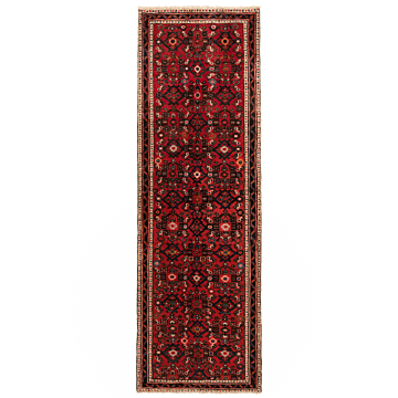 Hamedan Persian Rug Red 196 x 64 cm