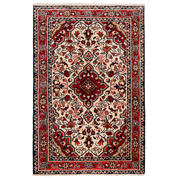 Hamedan Persian Rug Beige-Cream 122 x 80 cm