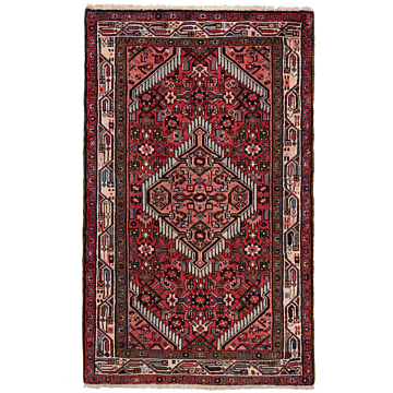 Hamedan Persian Rug Red 124 x 74 cm