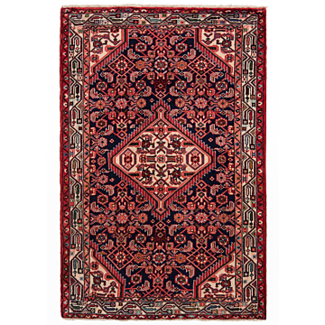 Hamedan Persian Rug Red 112 x 73 cm