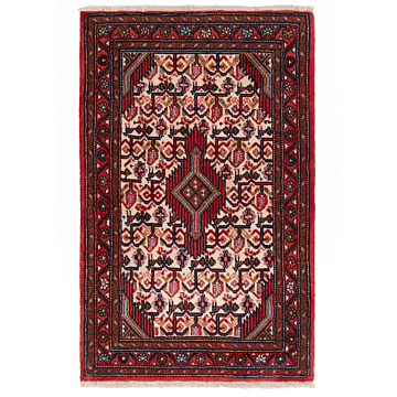 Hamedan Persian Rug Red 102 x 65 cm