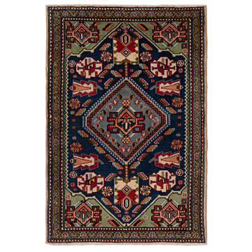 Tabriz Persian Rug Night Blue 112 x 75 cm