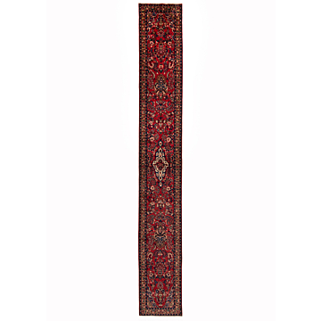 Hamedan Persian Rug Red 587 x 80 cm