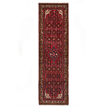 Hamedan Persian Rug Red 281 x 80 cm