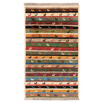 Gabbeh Persian Rug Multicolor 145 x 75 cm
