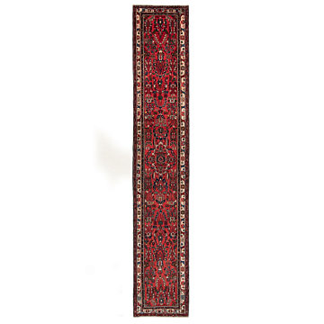 Hamedan Persian Rug Red 475 x 85 cm
