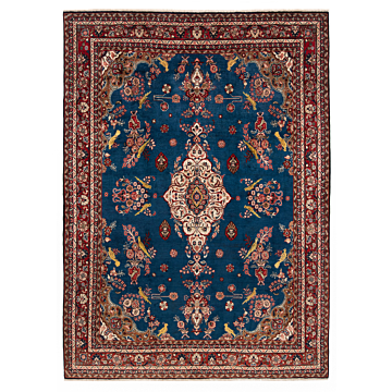 Hamedan Persian Rug Blue 276 x 200 cm