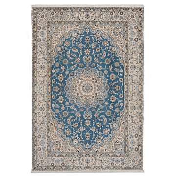 Nain 9La Persian Rug Blue 294 x 200 cm