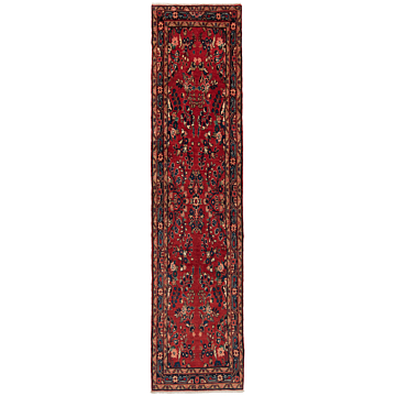 Hamedan Persian Rug Red 313 x 74 cm