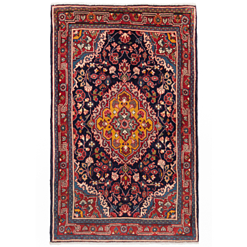 Hamedan Persian Rug Night Blue 108 x 70 cm