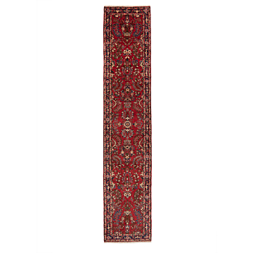 Hamedan Persian Rug Red 400 x 77 cm