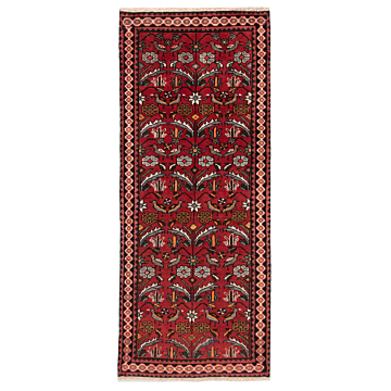 Hamedan Persian Rug Red 195 x 79 cm