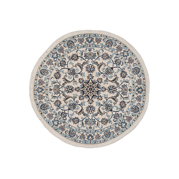 Nain Persian Rug Green 140 x 140 cm