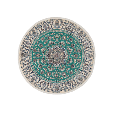 Nain Persian Rug Turquoise 195 x 195 cm